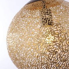 PAUL NEUHAUS PAUL NEUHAUS Závěsné svítidlo, koule, rezavá-zlatá, průměr 30cm PN 2420-48