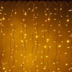 DecoLED DecoLED LED světelná záclona, 1x1,5m, teple bílá, 150 diod, IP67 CLNX0101W