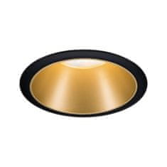Paulmann PAULMANN Vestavné svítidlo LED Cole 6,5W černá/zlatá mat 3-krokové-stmívatelné 2700K teplá bílá 934.03 93403