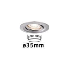 Paulmann PAULMANN LED vestavné svítidlo Nova mini výklopné 1x4W 2700K kov kartáčovaný 230V 942.94 94294