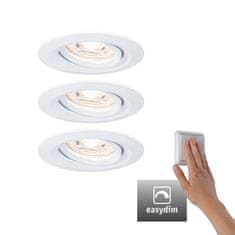Paulmann PAULMANN LED vestavné svítidlo Nova mini Plus EasyDim výklopné 3x4,2W 2700K bílá mat 230V 929.71 92971