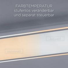 PAUL NEUHAUS LEUCHTEN DIREKT is JUST LIGHT LED stropní svítidlo hranaté v bílé s nastavitelnou teplotou barvy a funkcí stmívání 2700-5000K