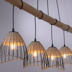 PAUL NEUHAUS LEUCHTEN DIREKT is JUST LIGHT Závěsné svítidlo v rustikálním vintage designu ze dřeva a kovu