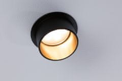 Paulmann PAULMANN Vestavné svítidlo LED Gil 6W černá mat zlatá IP44 2.700K 3-krokové-stmívatelné 933.79 93379