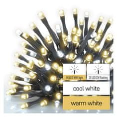 Emos EMOS Standard LED spojovací vánoční řetěz blikající, 10 m, venkovní, teplá/studená bílá D1AN02