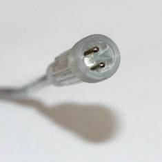 DecoLED Světelný řetěz s krystalky, 8 m, 80 ledově bílých diod
