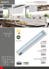 Ecolite Ecolite kuchyňské LED svítidlo 10W,CCT,800lm,59cm,stříbrná TL2016-CCT/10W
