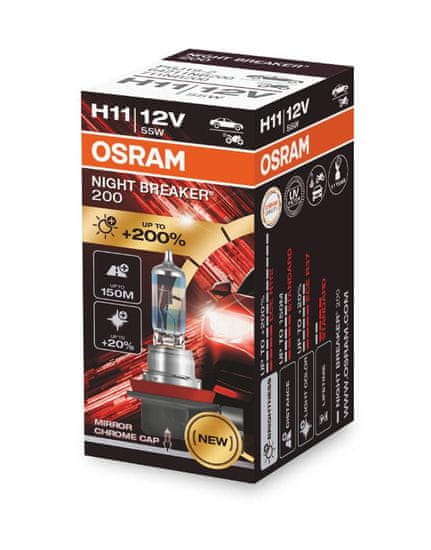 Osram OSRAM H11 12V 55W PGJ19-2 NIGHT BREAKER 200 plus 200procent 1ks 64211NB200