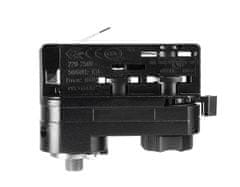 Light Impressions Deko-Light kolejnicový systém 3-fázový 230V D Line 3-fázový adaptér pro montáž svítidel vč. montážního příslušenství 220-240V AC/50-60Hz černá RAL 9011 84 mm 710099