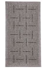 Devos Kusový koberec FLOORLUX Silver/Black 20008 60x110