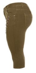 Amiatex Dámské jeans 76754 + Ponožky Gatta Calzino Strech, zelená, 46