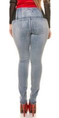 Amiatex Dámské jeans 76757, džínová, 48