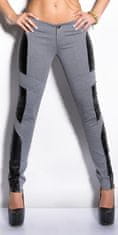 Amiatex Dámské jeans 77027 + Ponožky Gatta Calzino Strech, šedá, XS