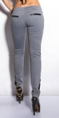 Amiatex Dámské jeans 77027, šedá, S