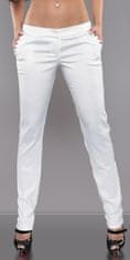 Amiatex Dámské jeans 77069, bílá, 40