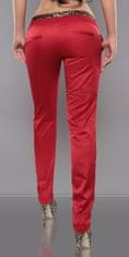 Amiatex Dámské jeans 77073, červená, 40