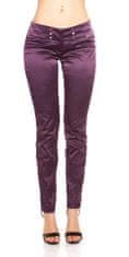 Amiatex Dámské jeans 78735, fialová, 40