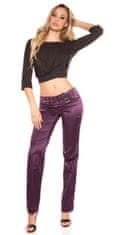 Amiatex Dámské jeans 78759, fialová, 40