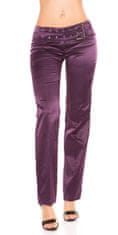Amiatex Dámské jeans 78759, fialová, 40