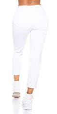 Amiatex Dámské jeans 79562, bílá, 34