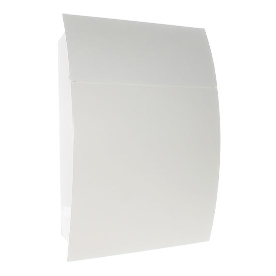 Rottner Harrow poštovní schránka bílá | Cylindrický zámek | 32 x 44.5 x 10.5 cm