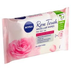 Nivea Nivea Rose Touch Micelární čistící pleťové ubrousky, 25 ks