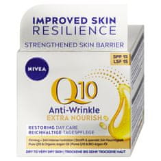 Nivea Q10 Anti-Wrinkle Výživný denní krém proti vráskám OF 15, 50 ml