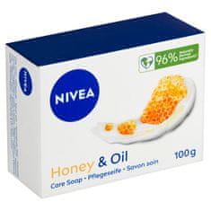 Nivea Honey & Oil Pečující krémové mýdlo, 100 g