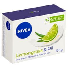 Nivea Lemongrass & Oil Pečující krémové mýdlo, 100 g