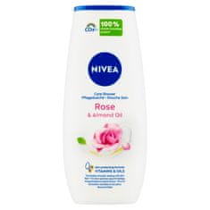 Nivea Rose & Almond Oil Pečující sprchový gel, 250 ml