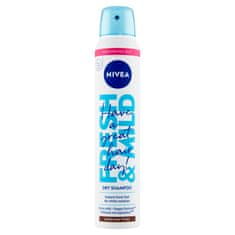 Nivea Fresh & Mild Suchý šampon pro tmavší tón vlasů, 200 ml