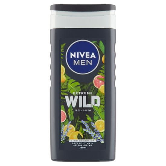 Nivea Men Extreme Wild Fresh Green Sprchový gel, 250 ml