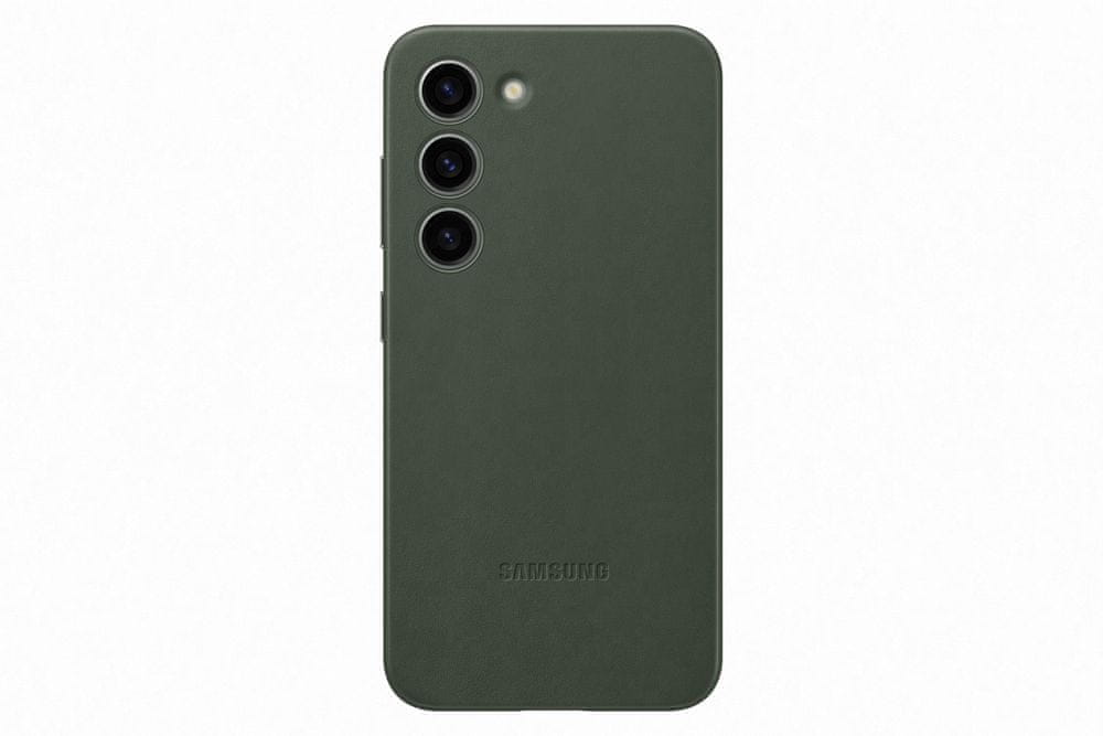 Levně Samsung Leather Case Galaxy S23 EF-VS911LGEGWW, zelený