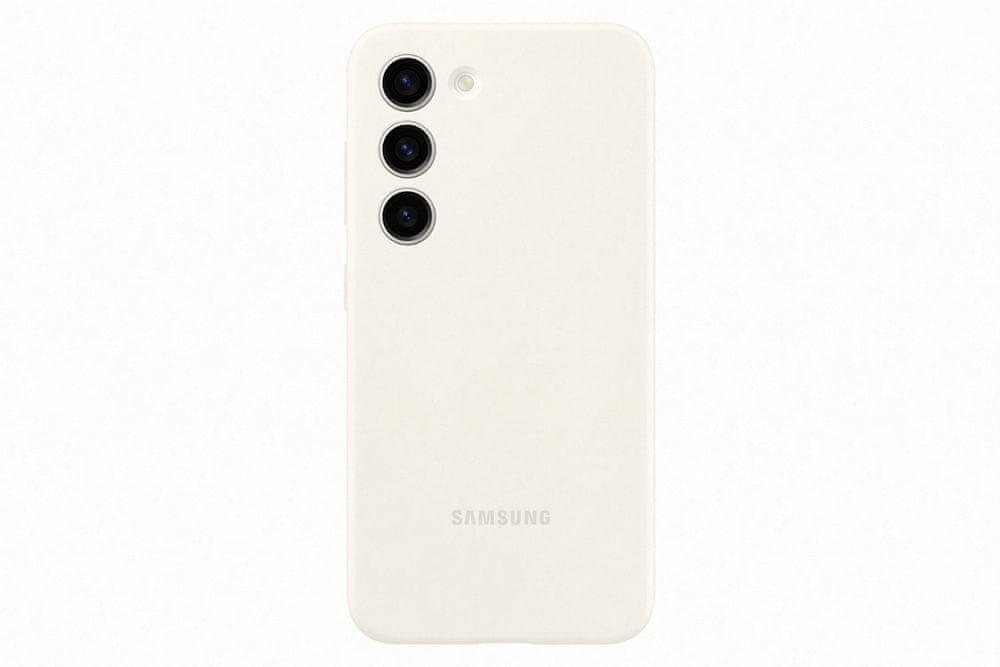 Levně Samsung Silicone Case Galaxy S23 EF-PS911TUEGWW, béžová