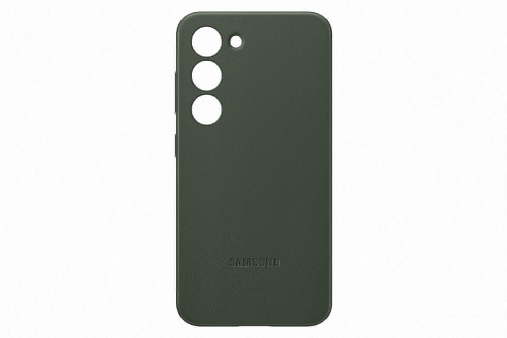 Levně Samsung Leather Case Galaxy S23+, Green EF-VS916LGEGWW