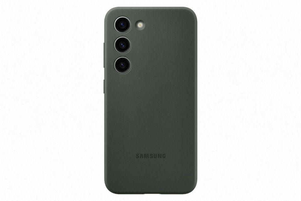 Levně Samsung Silicone Case Galaxy S23+, Khaki EF-PS916TGEGWW - rozbaleno