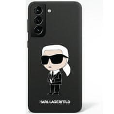 Karl Lagerfeld KLHCS23SSNIKBCK hard silikonové pouzdro Samsung Galaxy S23 5G black Silicone Ikonik