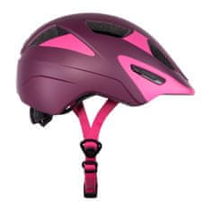 Force Dětská cyklistická přilba Akita, barva fialovo-růžová - velikost S-M (52 - 57 cm)