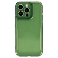 VšeNaMobily.cz Kryt Crystal 2mm pro Apple iPhone 13 Pro , barva čirá , barva zelená