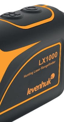  dálkoměr levenhuk lx1000 laserový dobíjecí baterie zaměří i drobné cíle lze umístit do stativu režim skenování výpočet rychlosti