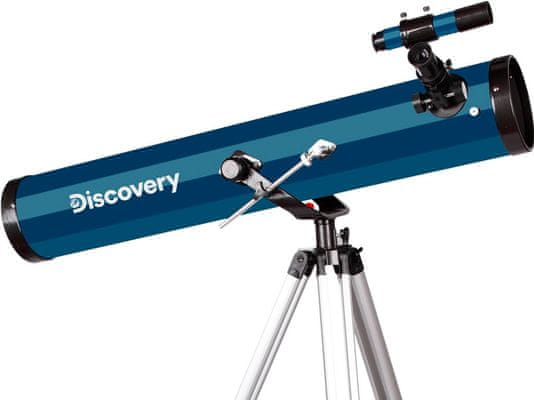hvězdářský dalekohled teleskop levenhuk Discovery spark 114 eq s knihou hliníkový stativ skleněná optika antireflexní povrch studium vesmíru