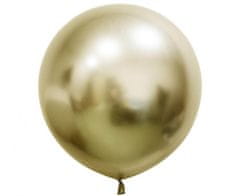 GoDan Kulatý balón zlatý satenový 60cm 2ks