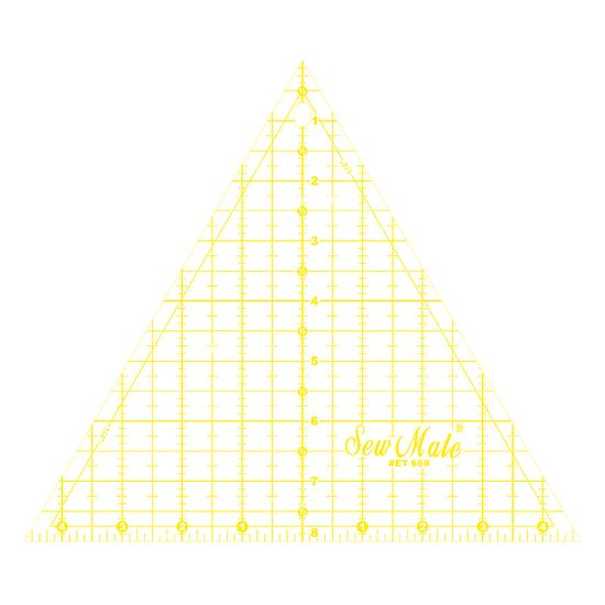Donwei Rastrové pravítko 9.25"x8" ET608-YW žluté