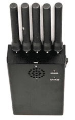 SpyTech 5 Anténní PROFI přenosná rušička GSM/DCS/4G/3G/GPS/GLONASS/WIFI signálů