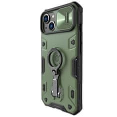 Nillkin CamShield Armor PRO pancéřové pouzdro s kroužkem na iPhone 14 PLUS 6.7" Dark green