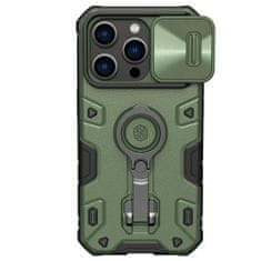 Nillkin CamShield Armor PRO pancéřové pouzdro s kroužkem na iPhone 14 PRO MAX 6.7" Deep green