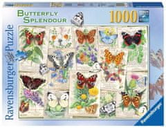 Ravensburger Puzzle Motýlí nádhera 1000 dílků