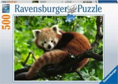 Ravensburger Puzzle Panda červená 500 dílků