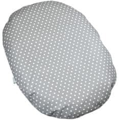 Babyrenka Babyrenka kojenecký relaxační polštář 80x60 cm EPS Dots Big grey
