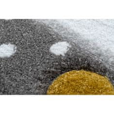 Dywany Lusczów Dětský kusový koberec Petit Bunny grey kulatý 140x140 (průměr) kruh cm